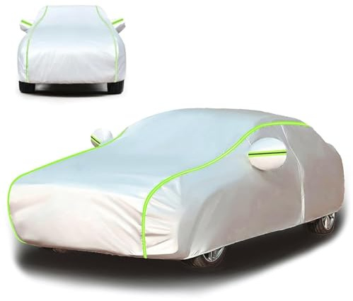 Funda Coche para 𝖵𝗈𝗅𝗏𝗈 V60, Cubierta de Coche al Aire Libre Invierno Verano para Sol Nieve Lluvia Polvo Protección Impermeable Transpirable Resistente al Polvo Anti-UV(Silver,para 𝖵𝗈𝗅𝗏𝗈 V60)