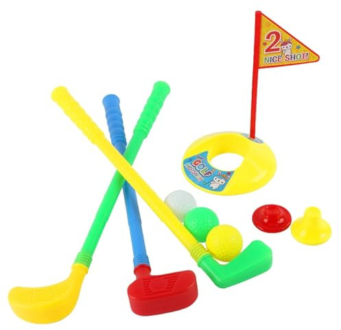 Golfschläger pädagogische Golfspielzeug-Sets für Kleinkinder Kinder, Outdoor-Spaß & Sport, robust & Mehrfarbig für Indoor Outdoor Spielplatz Training Koordination Geschenk