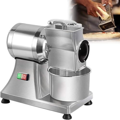GESAIDES Rallador de Queso Eléctrico, Máquina para Hacer Ensaladas Mejorada, 550 W, Multifunción para Cocina, Queso, Mantequilla, Pan y Salvado.