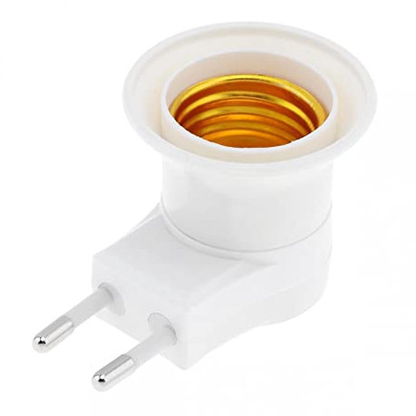 HPGHZNYNMK E27della Base dello Zoccolo Unione Europea Night LightPlugCon Powerinterruttore on-offdi Controllo Portalampada