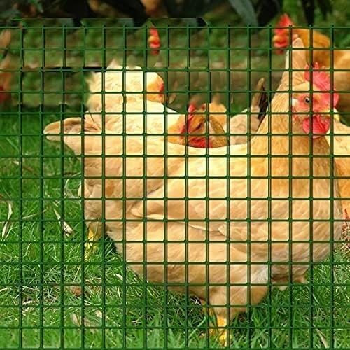 Kanduo Grillage de Jardin Rouleaux de Grillage, Grillage en Acier Enduit de PVC, Bordure de Jardin, espacement des Mailles: 3cm(1.2X18M)