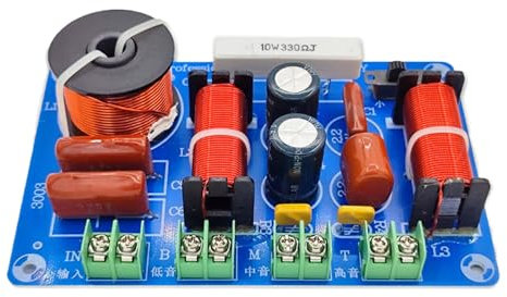 GTFYUDGH Passiver Frequenzweiche | Effiziente Frequenzweiche - Mehrwege Hochleistungs Kompakt-Frequenzteiler für Klarheitsoptimierung bei Systemmodifikation Wartung und Reparatur von