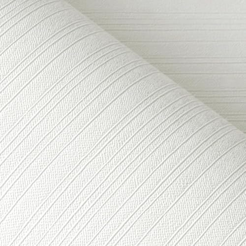 FunStick Papel Pintado Textura Pared Blanco Papel Adhesivo para Muebles Dormitorio Salón Efecto Lino Blanco Crema Rollo Vinilo Autoadhesivo Pared Baño Vinilo Adhesivo Muebles Efecto Lino Beige 40CMx2M