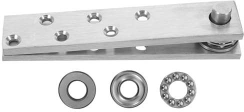 DIYEAH Bisagra pivotante para puerta de 360 ​​grados, 5,8 mm de grosor, de acero inoxidable, con eje oculto, herrajes giratorios ocultos de alta resistencia para gabinetes.