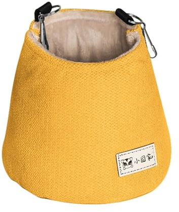 Ekorrhängmatta bur – Mjukt hängbo 15x15 cm | Tyg och varm säng honung