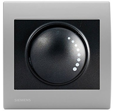 Va et Vient Variateur 500W Anthracite Delta Iris + Plaque basic Silver