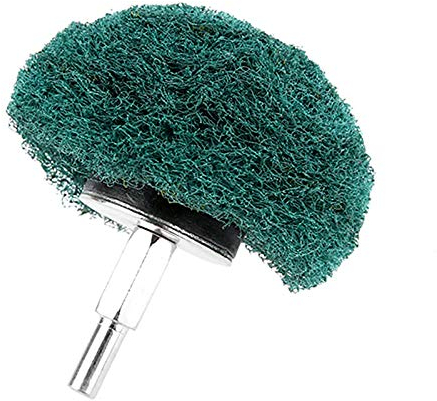Abrasive Wheel Buffing Polishing Wheels, 2 PCS Scouring Pad Polishing Wheel 50-100mm for Drill Rotary Tool Sander (Green, 100mm)