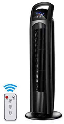 Ventilateur Colonne Mobile Climatisation Portable Climatiseur 3 Vitesses 3 Modes Et Large Oscillation Quiet Set Puissant Et Ultra Silencieux Minuterie 2-8 Heures (Contrôle à distance)