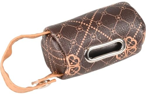 Flamingo KOTBEUTELSPENDER VITO BRAUN + 1 Rolle 4,5x4,5x7,5CM