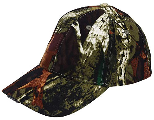 LED Baseball Casquette, Chapeau avec 5 LED, Lumière Ultra Coton LED Chapeau de Pêche Mains Libres pour Hommes/Femmes Pêche Chasse Camping Randonnée Pédestre Jogging.(Camouflage/Noir)(12-Camouflage)