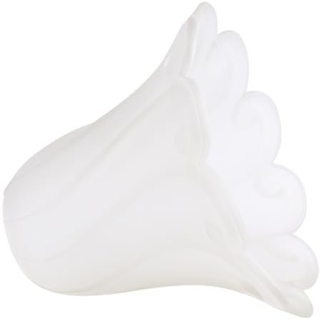 OSALADI Glass Lamp Shade Lotus Flower Shape Ceiling Lamp Cover Replacement for Wall Light Table Floor