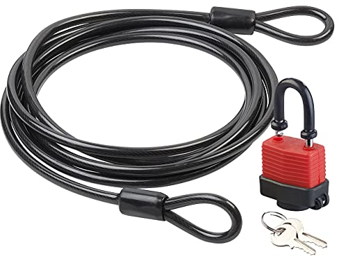 Câble en acier gainé 5 m avec cadenas [AGT]