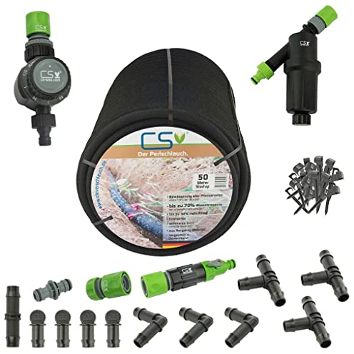 50m CS Perlschlauch Startup mit Zubehör für die unterirdische Bewässerung
