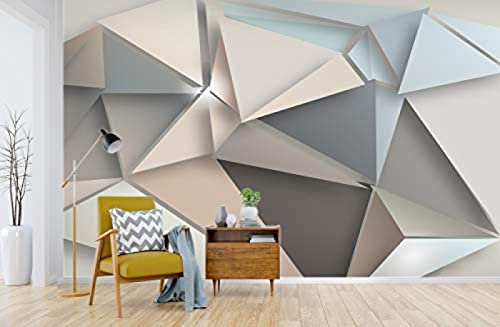 XLMING Geometría 3D Decoración Fotomural sala Sala de estar Pared Pintado Papel tapiz no tejido-430cm×300cm