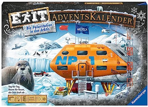 Ravensburger EXIT Adventskalender Die Polarstation in der Arktis - 25 Rätsel für EXIT-Begeisterte ab 10 Jahren