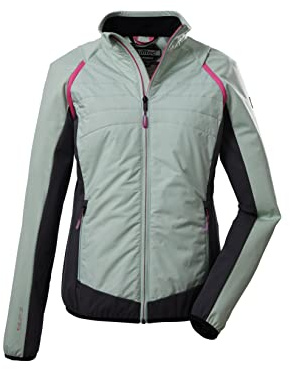killtec Damen Hybridjacke/Outdoorjacke mit abzippbaren Ärmeln KOS 23 WMN JCKT, hell pistazie, 44, 39196-000
