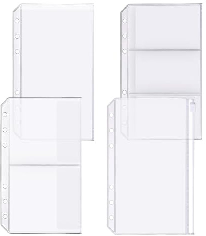 Zelten Nachfüllungen/lose Blätter für A6 Cover Ringbuch/Personal Organizer/Planer (A6 6 Löcher, Bindertasche alles im Set)