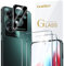 ivoler 2 Piezas Cristal Vidrio Templado Protector de Pantalla para OPPO Reno11 F 5G / OPPO Reno 11F 5G, con 1 Piezas Protector de Lente de Cámara, 9H Dureza, Antiarañazos, Sin Burbujas