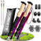 DOBESTS Wanderstöcke Nordic Walking Stöcke Aluminium (Korkgriff-Bunt)