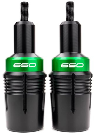 MOWOK Sturzpads Motorrad-Sturzschutz Zubehör für Kawasaki Ninja 650 Z650 Z650RS 2017-2024 2023 Z650 RS Z 650 2025 Rahmenschutz (Grün)