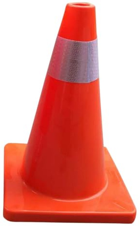 Garneck Cono De Tráfico De Plástico Para Exteriores Cono De Carretera Rojo Reflectante Para Marcadores De Entrada