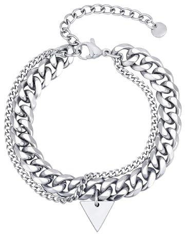 Karma NH11180770 herrarmband rostfritt stål silver modernt 18 cm rostfritt stål armband herrsmycken herrarmband moderna smycken för män