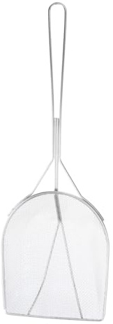 DECOMELODY Schiumarola in Acciaio Inossidabile con Rete Fine per Filtrare Olio da Frittura Paletta Quadrata per Pulire Residui di Grasso Strumento Versatile e Resistente per Cucina