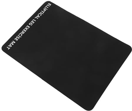 BELLIFFY Anti-vibration Mat for Treadmills Non-slip Shock-absorbing PU Pad Noise Reduction Floor Protector Fit for Home Gym Fitness Equipment Black