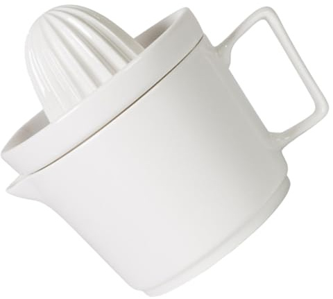 BESPORTBLE Presse-Agrumes Manuel en Céramique Grosse Taille Presse-Citron à Main Pratique pour Maison Cuisine Extraction Facile de Jus Frais Accessoire Compact et Solide