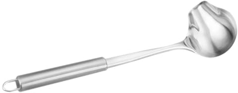 SEWACC Louche à Sauce en Acier Inoxydable avec Bec Verseur Petite Louche Multifonctionnelle Cuisine Cuillère à Soupe Pratique et Résistante pour Sauces Vinaigrettes et Desserts