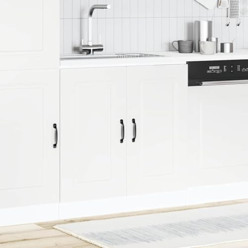 Mimdixy Unterschrank Für Küche Vorratsschrank Backofenschrank,Spülenunterschrank Weiß 80x46x81,5 cm Holzwerkstoff,Für Wohnzimmer,Küche Und Arbeitszimmer,Leicht Zu Montieren,Einfach Zu Warten