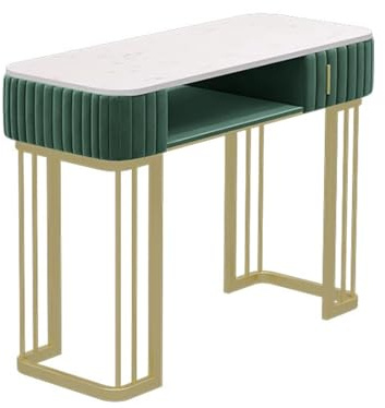 Maniküre-Tischstation – Professionelles Nail-Tech-Spa-Design mit Aufbewahrung für Salon und Büro, Metallhalterung, moderner Stil