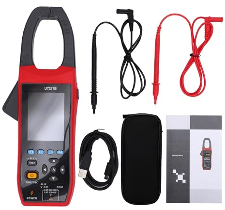 Ailgely Pinza Amperometrica per Oscilloscopio RMS con Risoluzione di 20.000 Conteggi e Batteria da 2600 MAh visibilità Chiara (UT217B)
