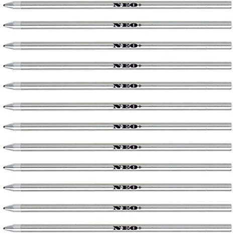 SmartPen Livescribe 3 kompatible Kugelschreiberminen, Länge 67 mm, D1. Schwarze, Blaue oder Rote Tinte. 67 mm 12 x schwarze Tinte.