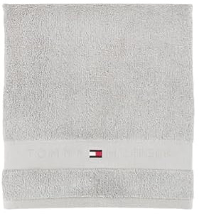 Tommy Hilfiger Legend2 Handtücher, Beige, Baumwolle, Silber (Silber), Gästetuch, 40 x 60 cm