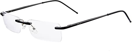Edison & King Randlose Lesebrille Clarity – EIN Schmuckstück mit Premiumgläsern inkl, Blaufilter