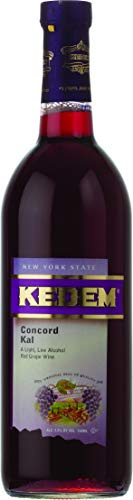 Kedem Concord Kal - Low Alcohol Red Grape Blended kiddush Wine, 750ml
