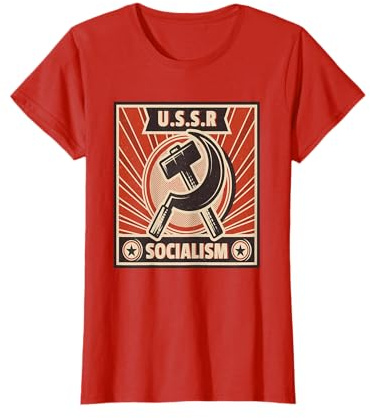 Unión Soviética Martillo y Hoz CCCP Partido Comunista Ejército Rojo Camiseta