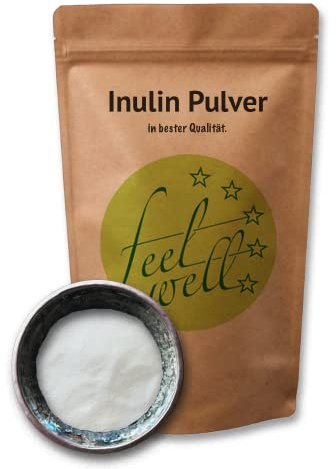 Inulin Pulver 750g Oligofructose aus Chicoree-Wurzel - Vegan pflanzlicher Ballaststoff