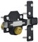 Cerradura de puerta de largo alcance, 50 mm, doble cerradura, acero inoxidable, cerradura para puertas de madera, 5 llaves
