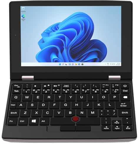Mini ordinateur portable à écran tactile de 7 pouces pour les entreprises, le bureau et les études. Compact et portable. L'ordinateur portable peut être emporté vers et depuis le travail.,12G+512G