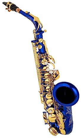 YIWENG Eb Altsaxophon Messing E Flat Sax 802 Tastentyp Holzblasinstrument mit Putzstock, Tuch, Handschuhen, Riemen, gepolsterter Koffer,Eb Alto Sax