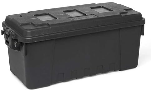 Plano Sportler-Kofferraum, mittelgroß, 64 l, Anthrazit, Militärqualität, Aufbewahrungsbox mit Deckel, strapazierfähig, groß, für Camping und Armee, perfekt für Jagd, Paintball, Airsoft oder zur