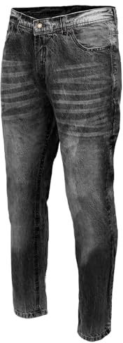 Milwaukee Leather Men's Classic Motorcycle CE Armored Riding Denim Jeans Pants Reinforced with Aramid Fibers - 32 x 34