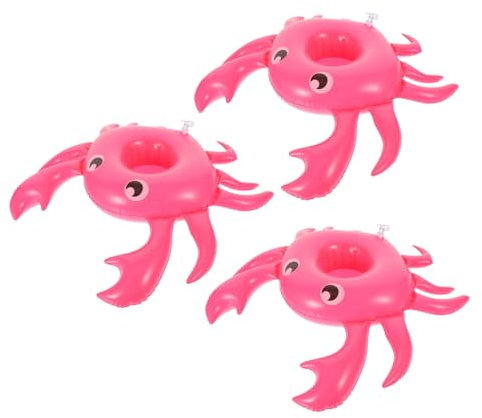 Amosfun 9 Piezas montaña Rusa de Agua Inflable portavasos para Piscina Aire portavasos Inflable de PVC Colgador Tazas Posavasos Piscina Hinchable Juguete zbebidas Reutilizable