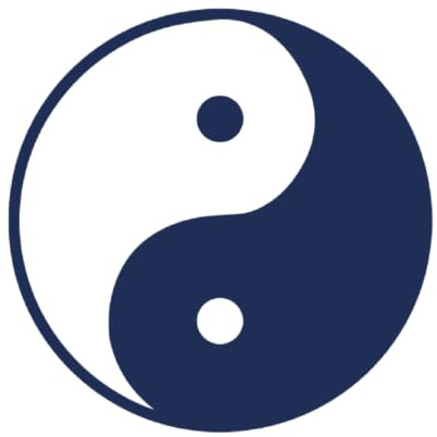 Tattwo.me – Temporäre Tattoos für Erwachsene und Kinder, hält 2 Wochen, wasserfest – Yin und Yang – Pflanzliche Tinte – EU-Kosmetik-Zertifikat – (P0267)
