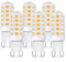 6 Pezzi Lampadina LED G9 3W, Equivalente 30-40W Lampada Alogena, 350LM Bianco Caldo 2700K, AC 220-240V, Non Dimmerabile, Lampadine LED G9 per Soggiorni, Corridoi, Camere da Letto