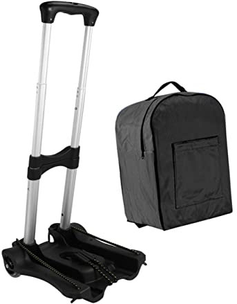 Gatuida Folding Luggage Cart Hand Cart Portable Aluminum Shopping Trolley Foldable Luggage Car for Travel and Daily Use