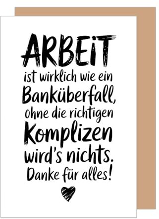 Edition Seidel Premium Glückwunschkarte zum Abschied mit Umschlag. Abschiedskarte mit Spruch Grußkarte Karte Ruhestand Jobwechsel Mann Frau Kollege Kollegin Freunde (AS151 SW025)