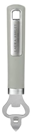 Laura Ashley Apribottiglie in Acciaio Inox con Impugnatura Ergonomica Soft Touch - Apribottiglie Birra Durevole, Elegante e Compatto - Ideale per la Cucina, Il Bar o Come Regalo
